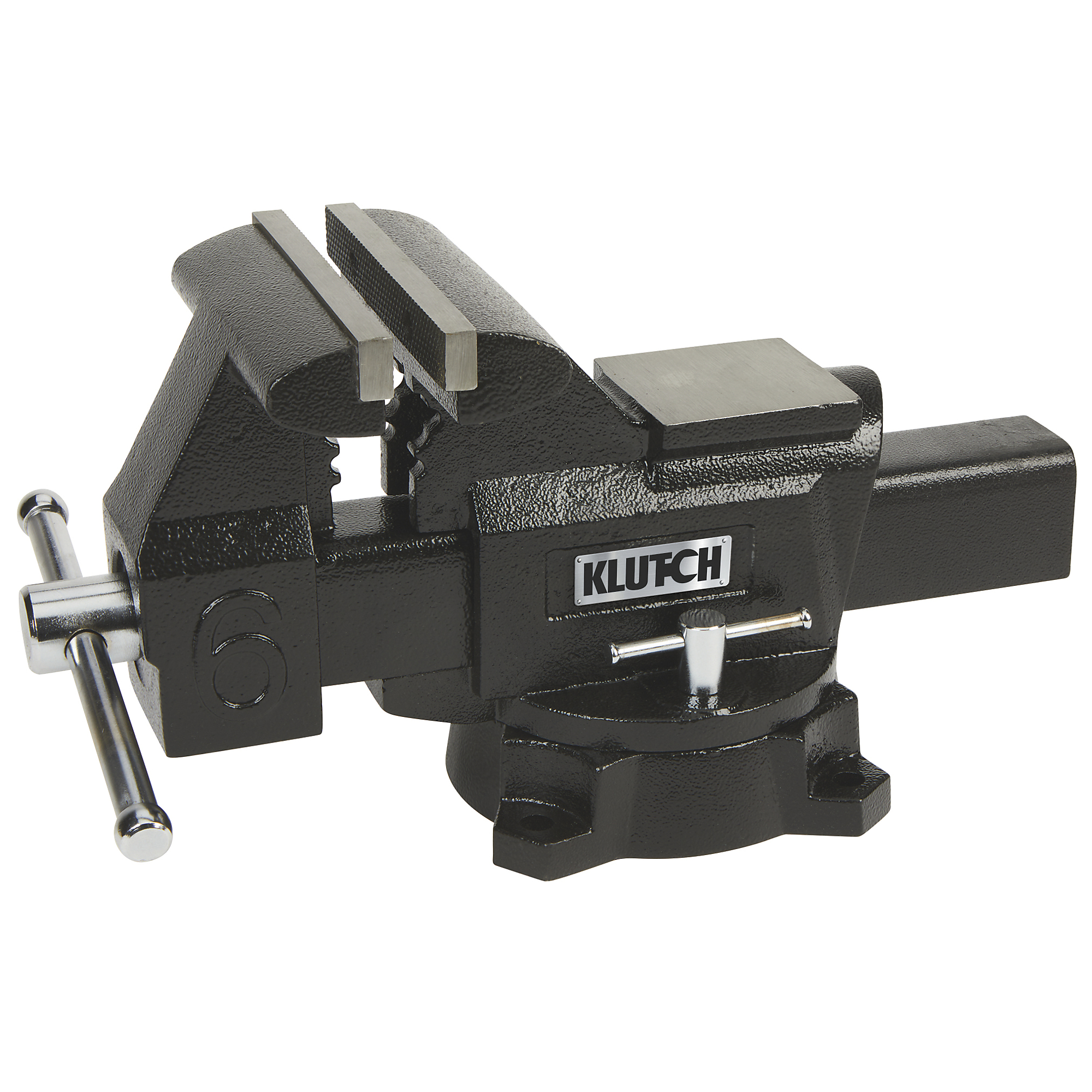 Klutch Heavy-Duty Carbon Steel Bench Vise, 6in. Jaw Width, 6in. Jaw Capacity